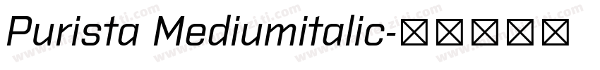 Purista Mediumitalic字体转换